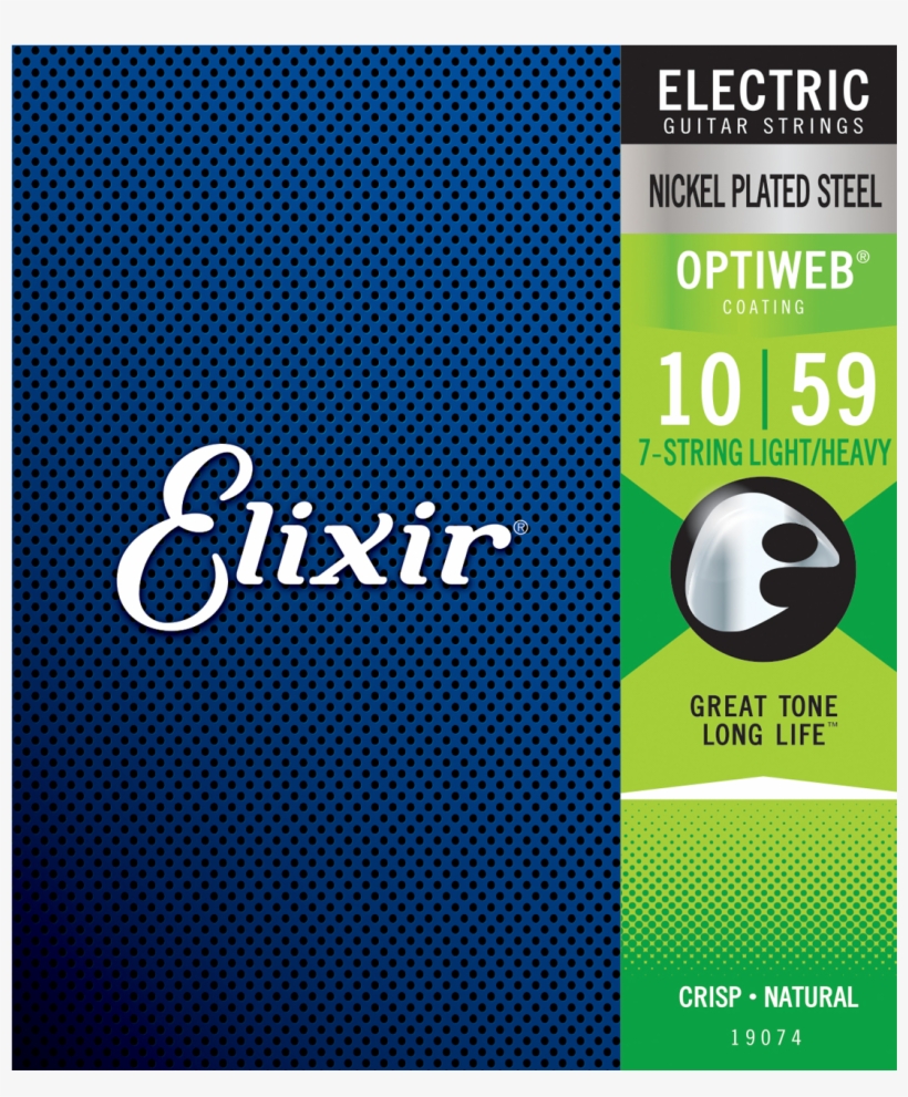 Cuerdas Para Guitarra Eléctrica7 Cuerdas Elixir Optiweb, transparent png #7285646