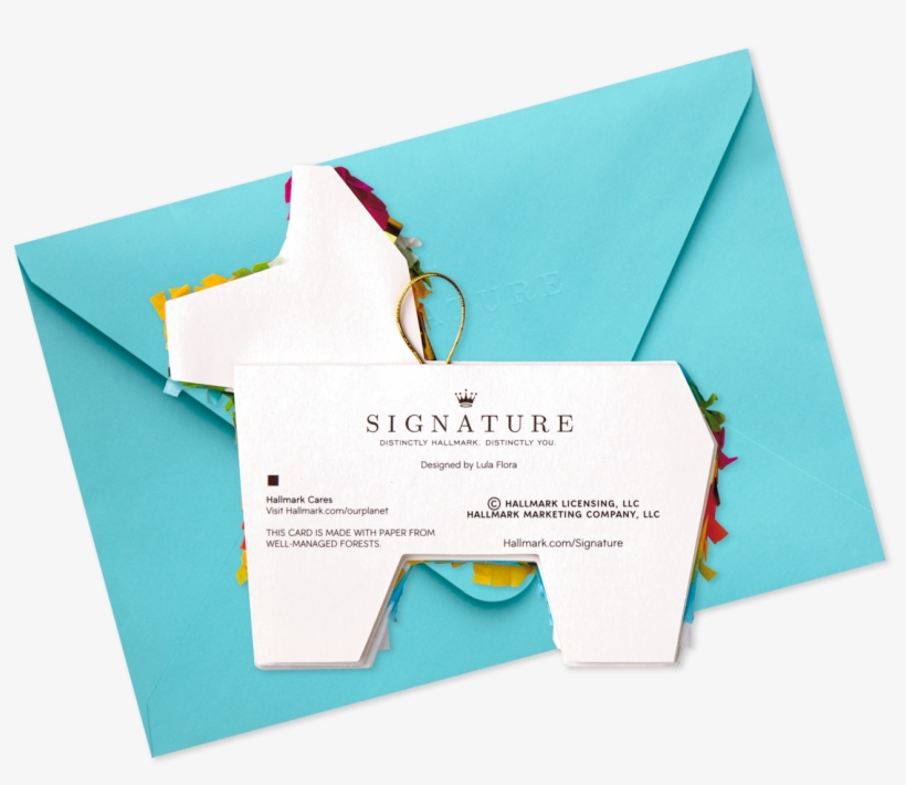 Colorful Donkey Piñata Birthday Card, transparent png #7285965