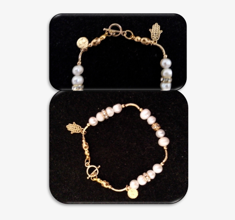 Pulsera Perlas De Río, Dijes, Separadores, Argollas,, transparent png #7287537