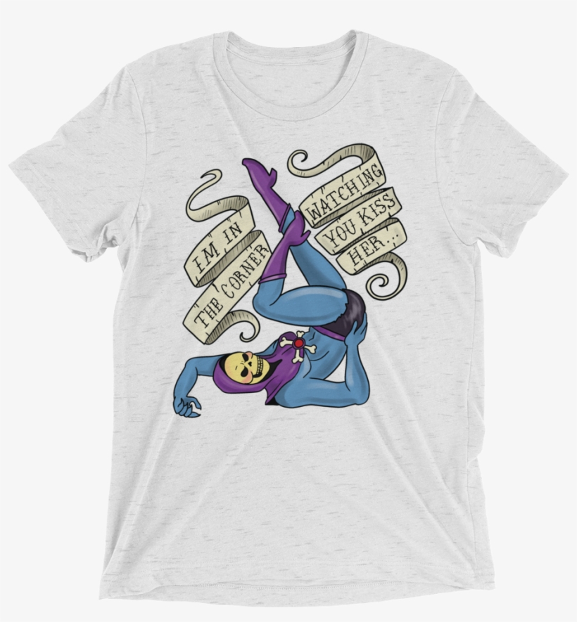 I'm In The Corner Watching Your Kiss Her -triblend, transparent png #7288054