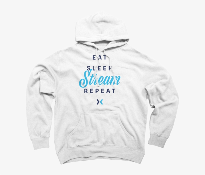 Eat, Sleep, Stream, Repeat Hoodie Sweatshirt, transparent png #7288550