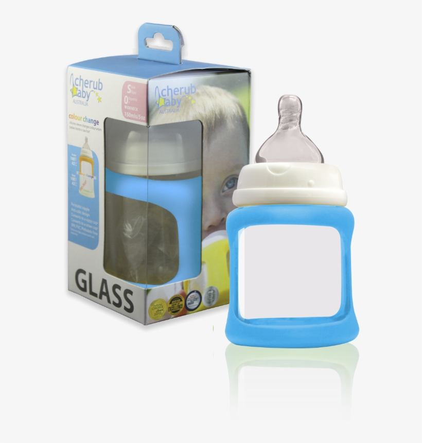 Cherub Glass Bottle With Colour Change Sleeve Wide, transparent png #7292944