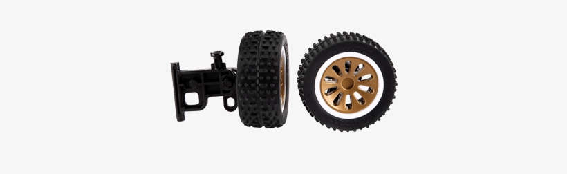 2 Front Wheels With Steering Axle For Carrera Rc Buggy,, transparent png #7293597