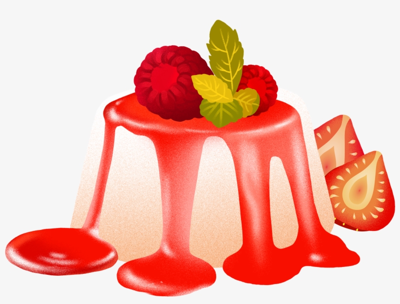 Dessinés À La Main Gourmet Dessert Pudding Png Et Psd, transparent png #7293981