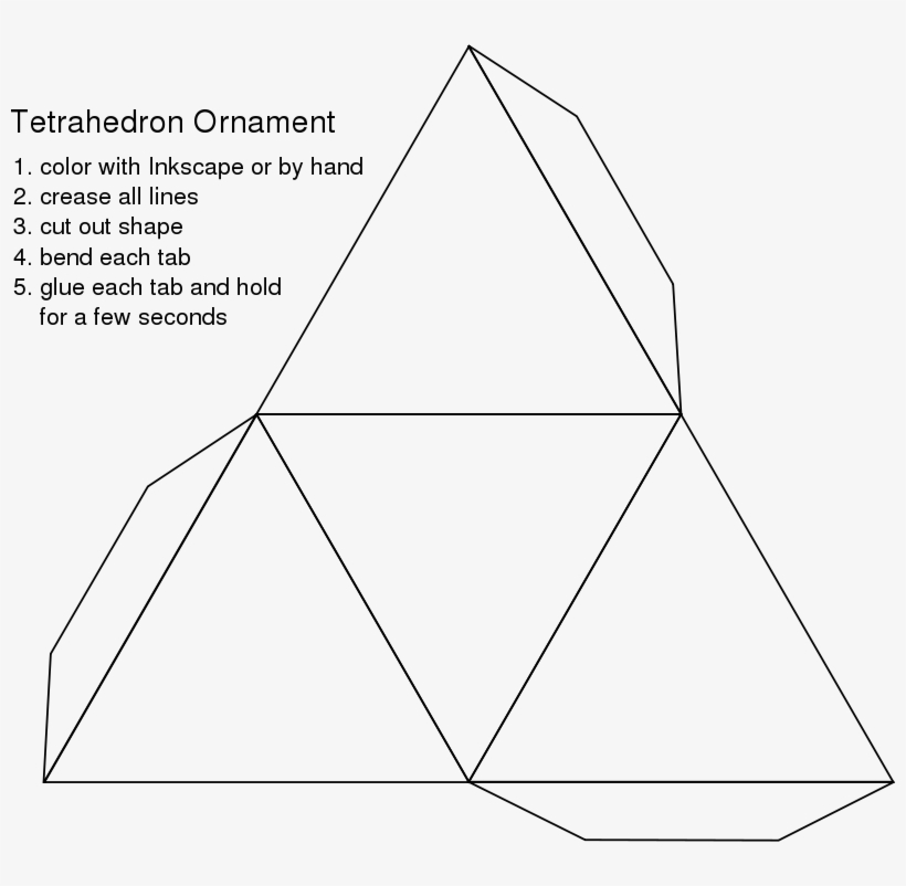 Free Blank Tetrahedron Ornament, transparent png #7295172
