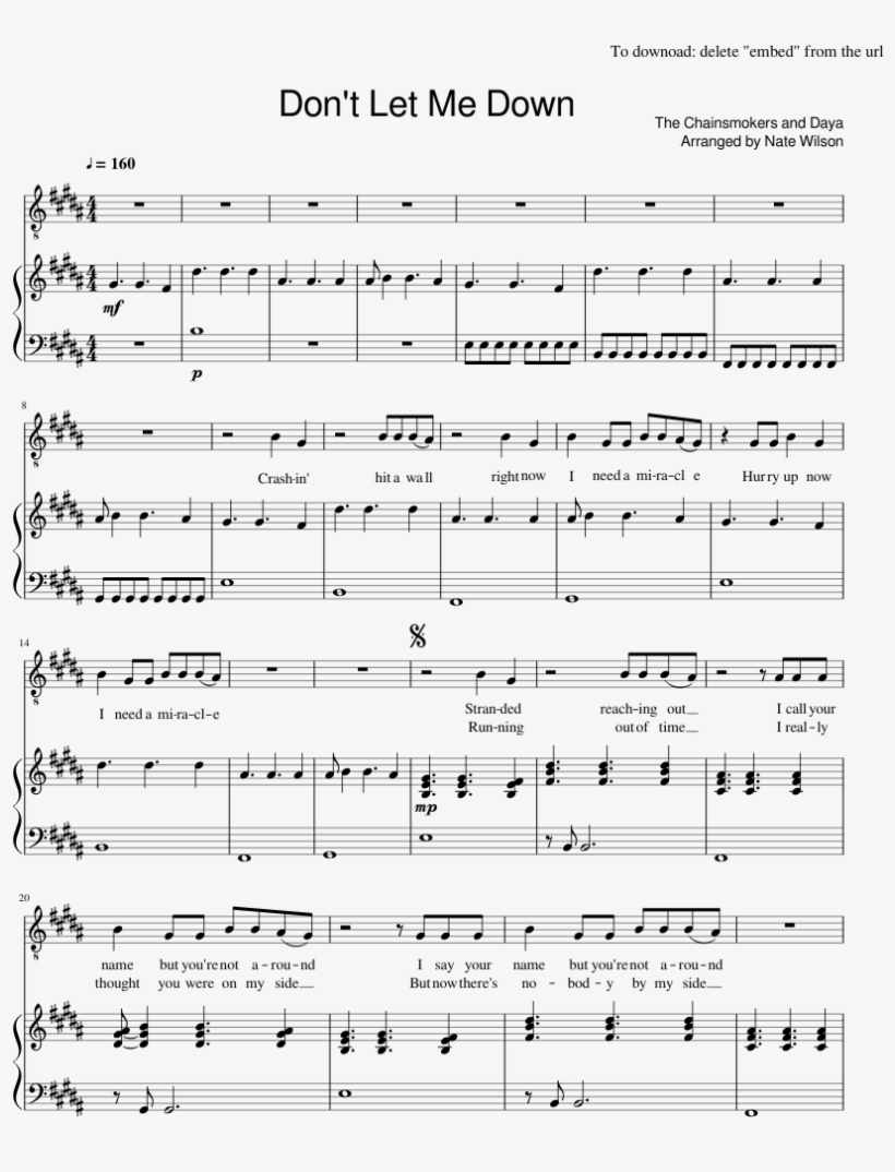 Don't Let Me Down, transparent png #7295434