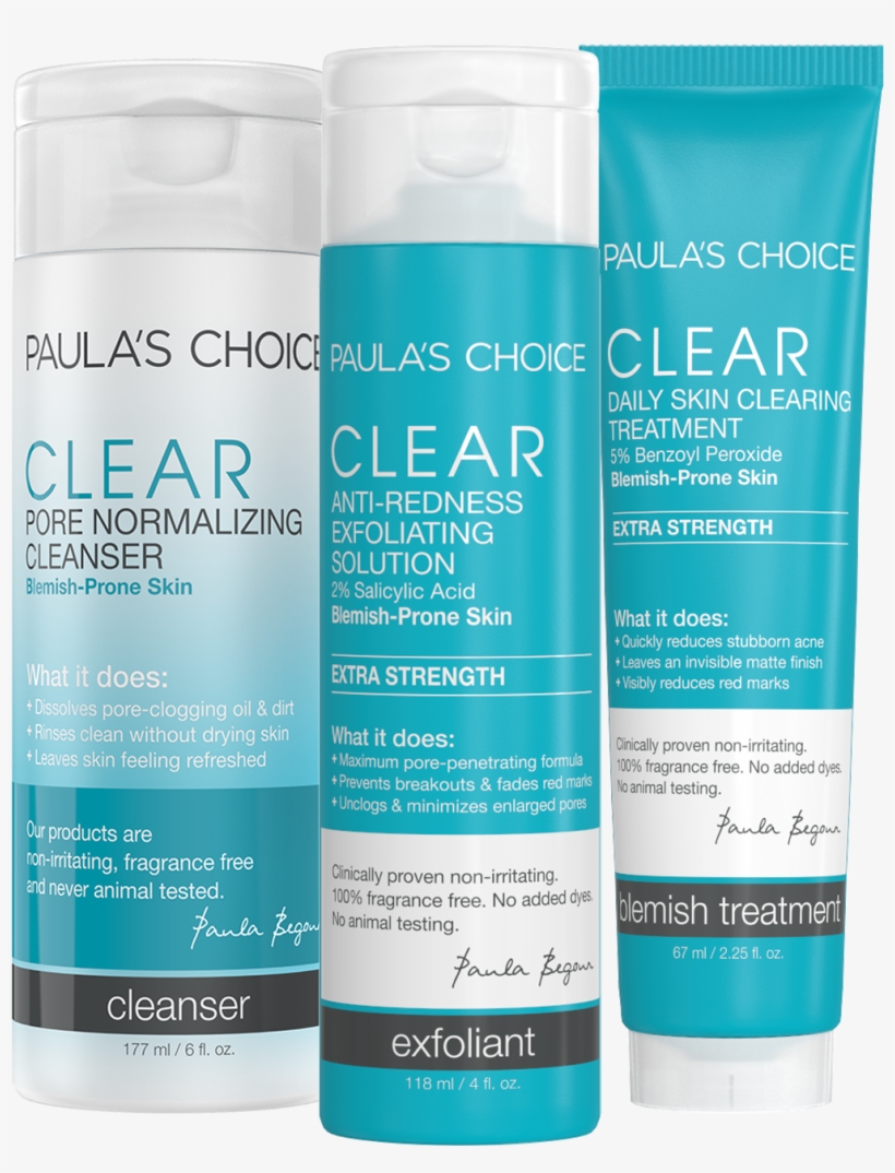 Clear Acne Extra Strength Essential Kit, transparent png #7295860