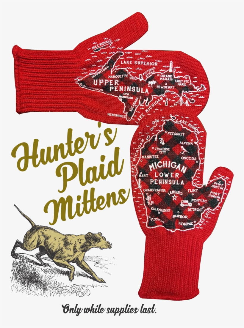 100% Acrylic Deep Red Mittens Printed With Our Signature, transparent png #7296312