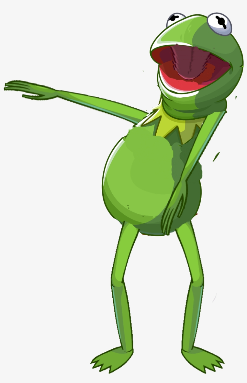 Kermit Custom2 - Kermit The Frog Screaming Transparent, transparent png #730105