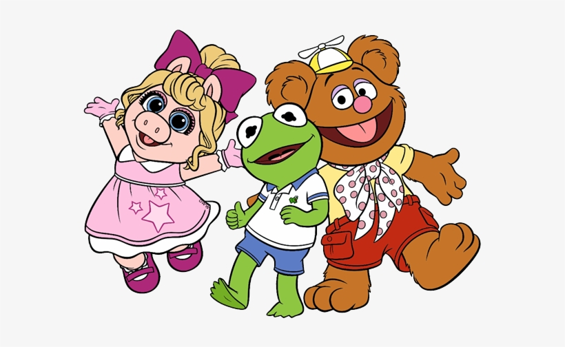 Piigy, Kermit, Fozzie - Kermit The Frog, transparent png #730245