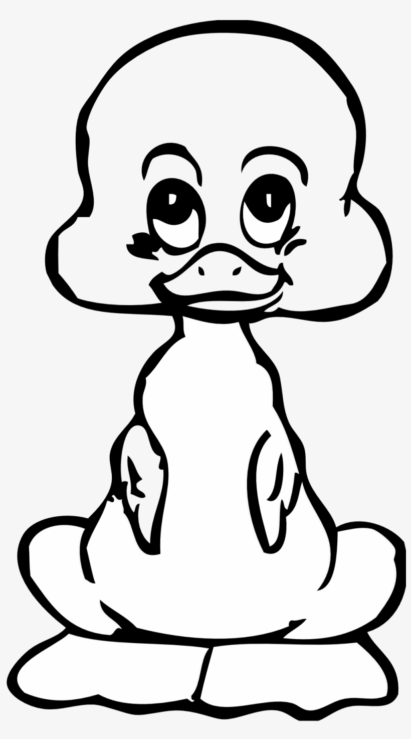 Daisy Duck Outline Clipart - Blind Duck Clip Art, transparent png #730320