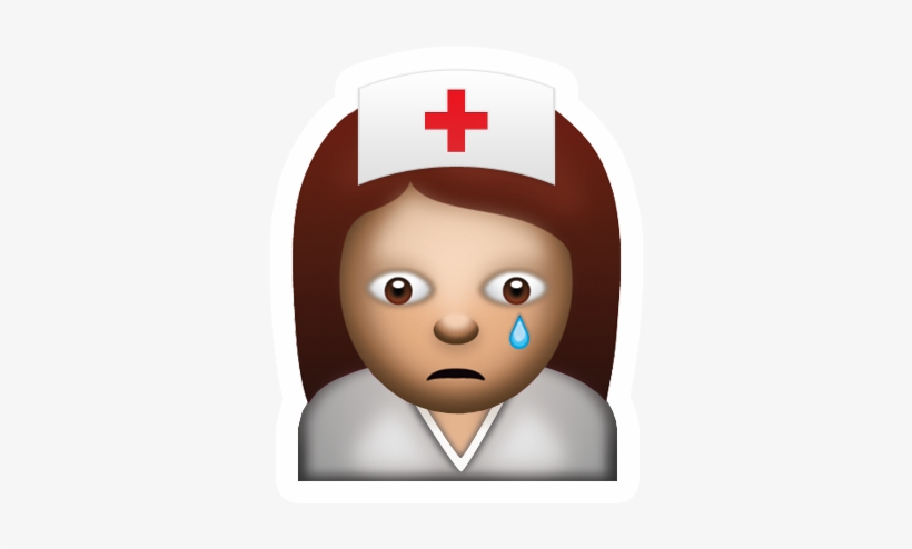 Nursing S Cap Head Transprent Png Free - Sad Nurse Png, transparent png #730501