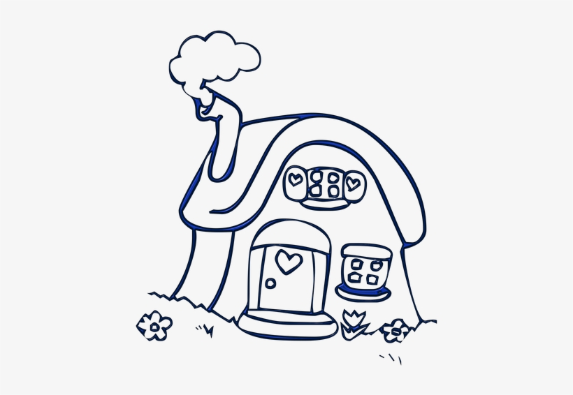 House, Cottage, Building, Housing, Village - Drawing, transparent png #730833