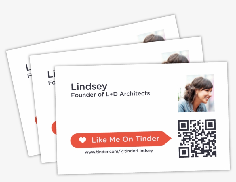 Cards - Tinder Business Card, transparent png #730887