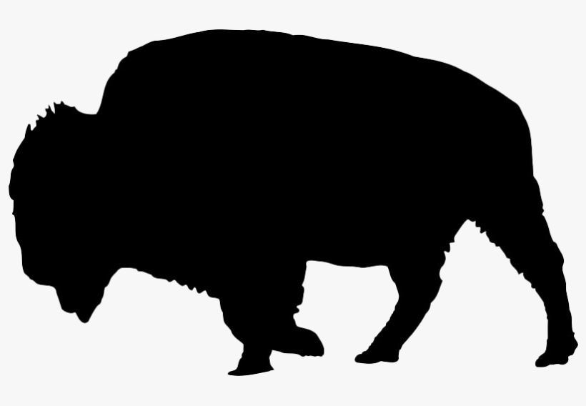 American Bison Oxen Silhouette Water Buffalo African - Bison Silhouette Png, transparent png #731909