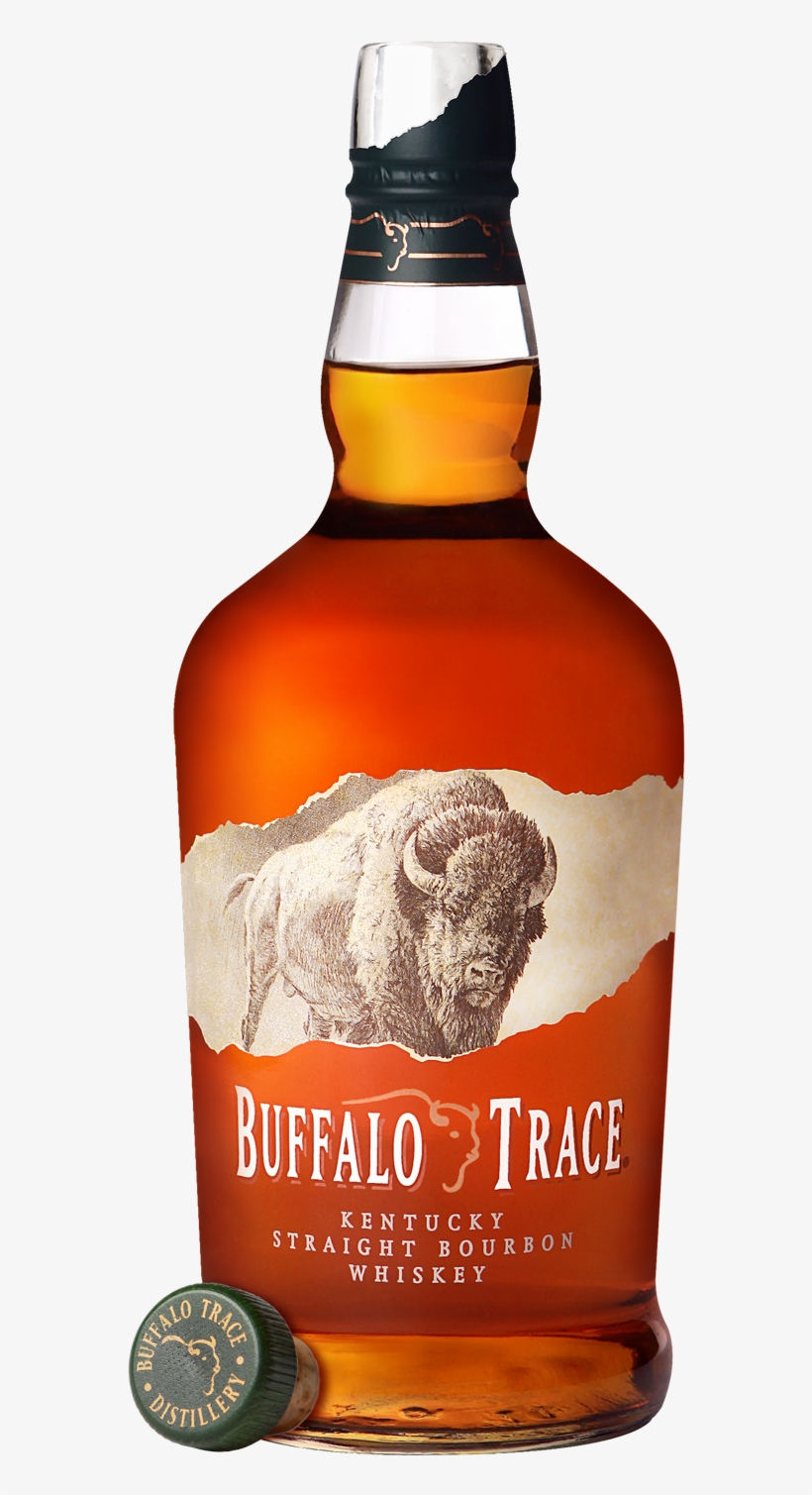 Buffalo Trace Bottle - Buffalo Trace Whiskey Bottle, transparent png #732208