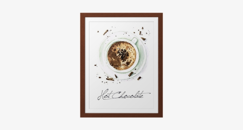 Watercolor Food Painting - Hot Chocolate Watercolor, transparent png #732307