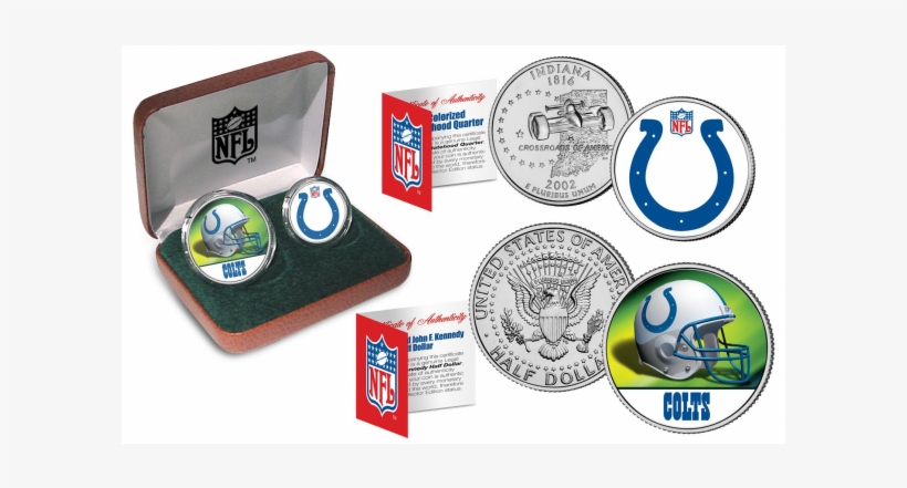 Nfl 2-coin Set State Quarter & Jfk Half Dollar In Exclusive - Half Dollar Coin, transparent png #732310