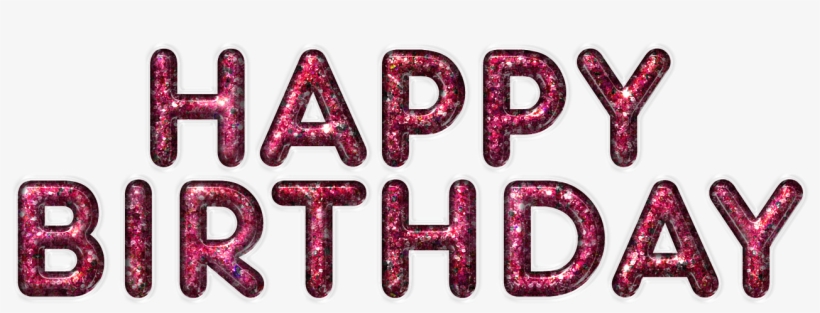 Happy Birthday Purple Letters - Happy Birthday Png Fonts, transparent png #732418