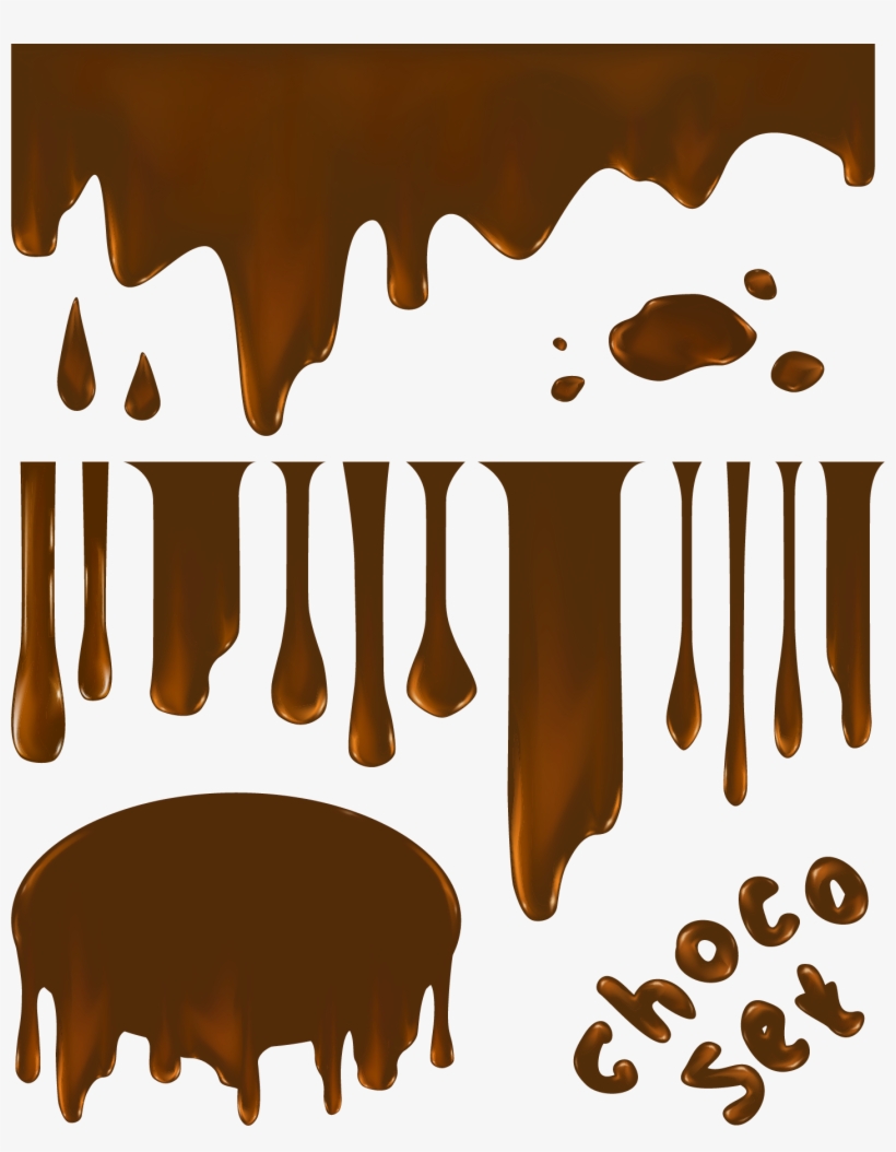 Hot Chocolate Cake Milk - Chocolate Melted Png, transparent png #732498