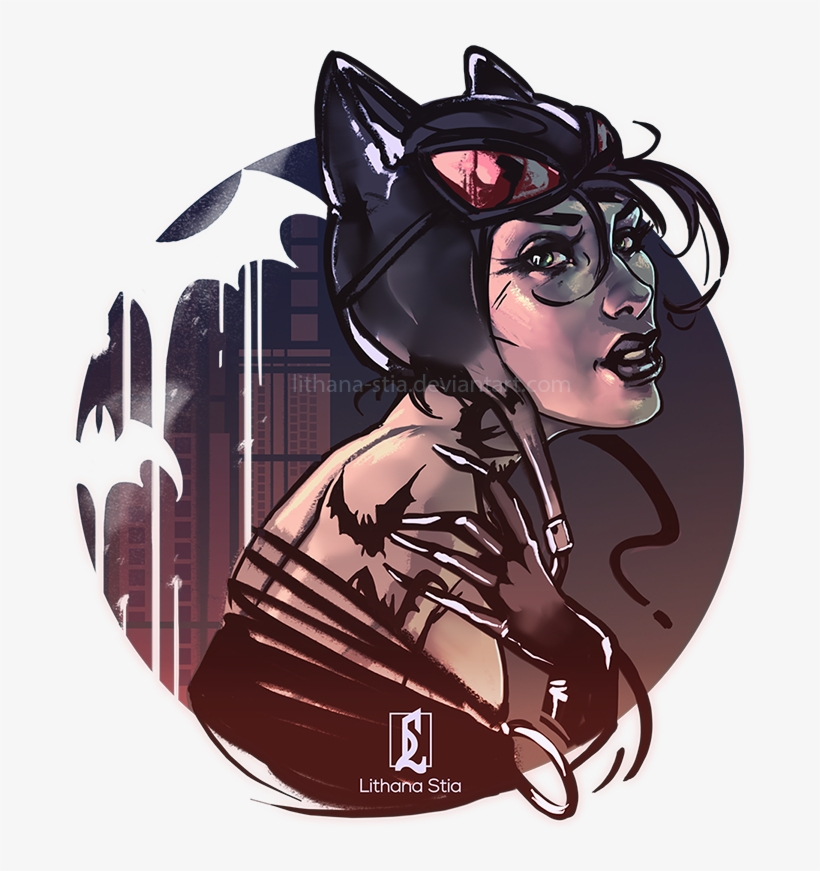 On My Skin By Lithana-stia On Deviantart - Catwoman, transparent png #732677