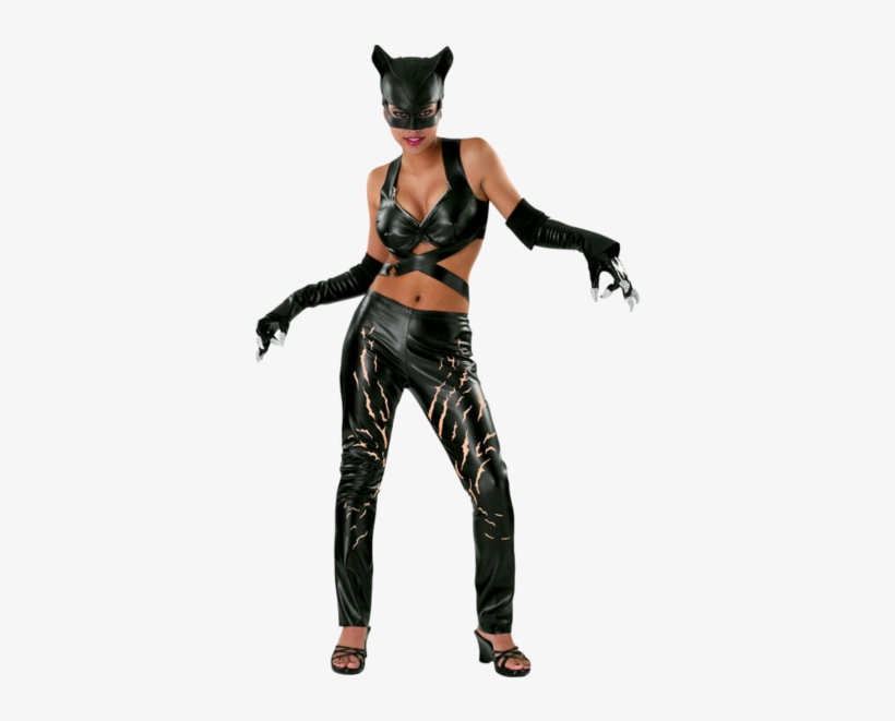 Adult Deluxe Catwoman Costume - Cat Woman Outfit, transparent png #732763