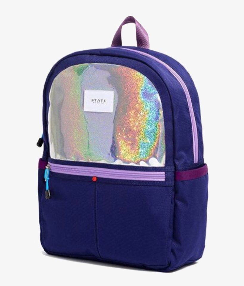Purple Sparkle Backpack - Backpack, transparent png #733672