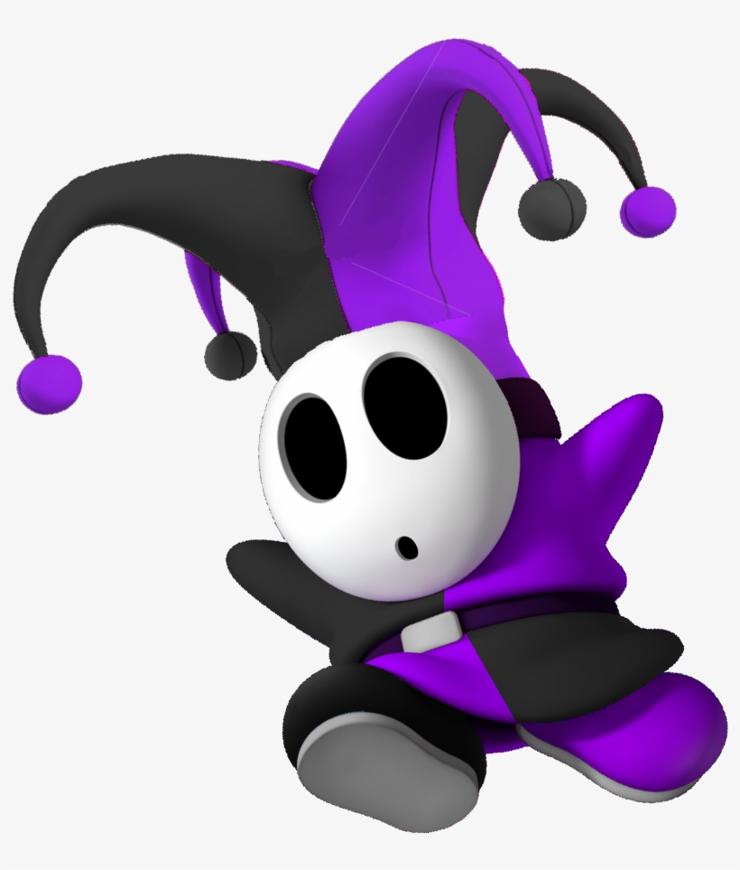 Purple Joker Guy - Mario Purple Shy Guy, transparent png #733854