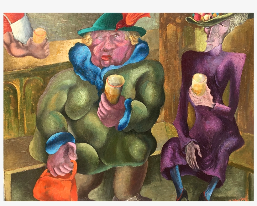 De Forest Stull America Painting” A Drink With A Friend” - Modern Art, transparent png #734316