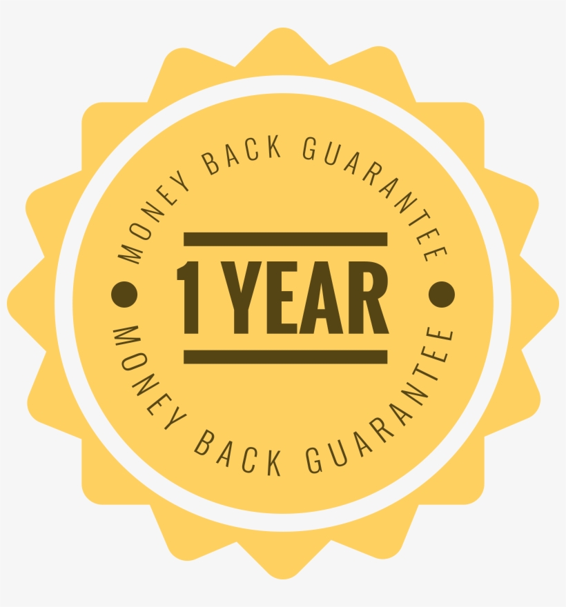 1 Year “taste It And Love It” Or Your Money Back Guarantee - Circle, transparent png #734366
