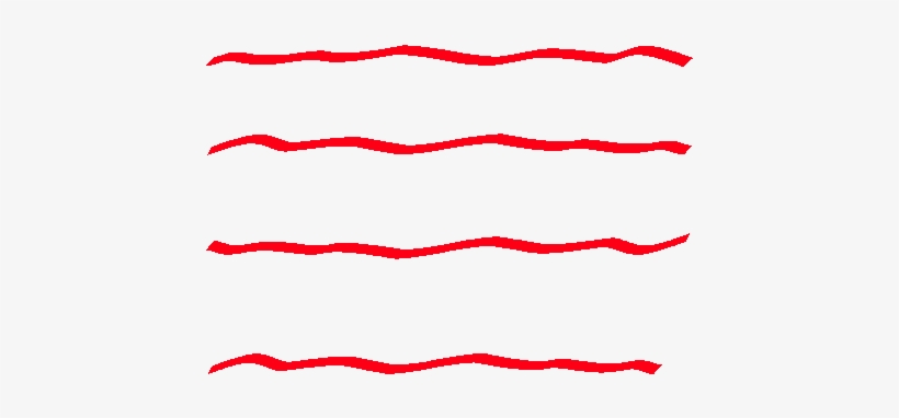 In Life, There Is No Red Squiggle - Wavy Lines, transparent png #734675