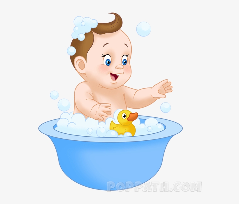 Bath Drawing Bathing - Baby Bath Clipart Png, transparent png #735805