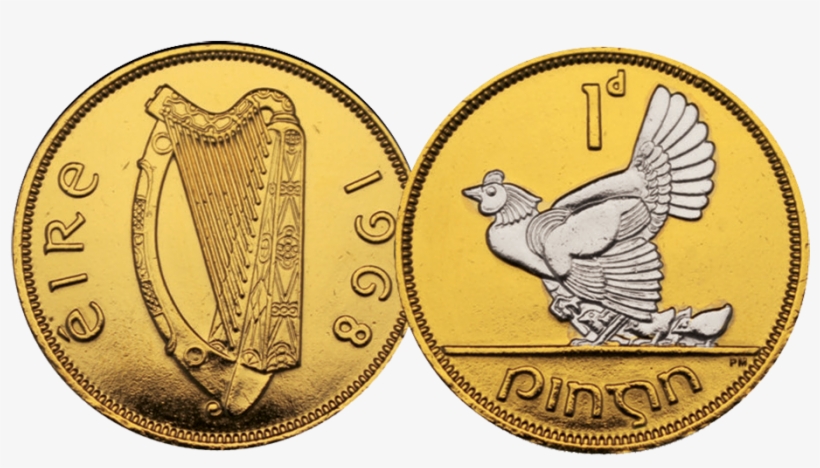 The Last Ever Pre-decimal Penny - Gold Coin, transparent png #735864