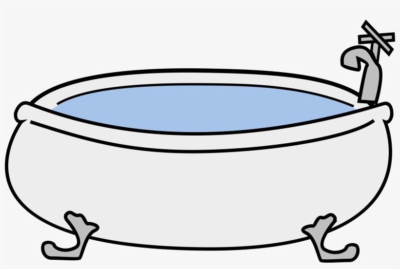 Free Vector Monicams Bathtub Clip Art - Bath Tub Clipart, transparent png #735935