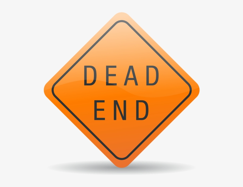 Dead End Sign Clipart Png - Free Transparent PNG Download - PNGkey