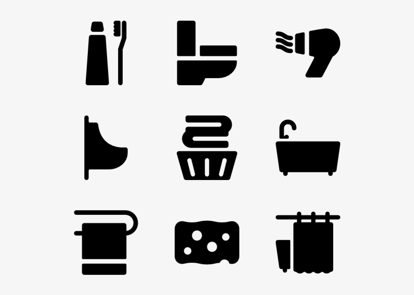 Bathroom Fill Icons - Bathroom Icon Png, transparent png #736749