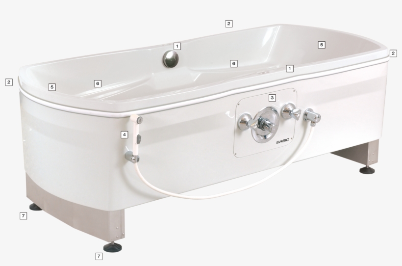 Basic Wanne01 - Bathtub, transparent png #736775