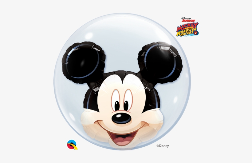 Disney Mickey Mouse Head Balloon - Mickey Mouse Latex Bubble Balloon, 24", transparent png #736851