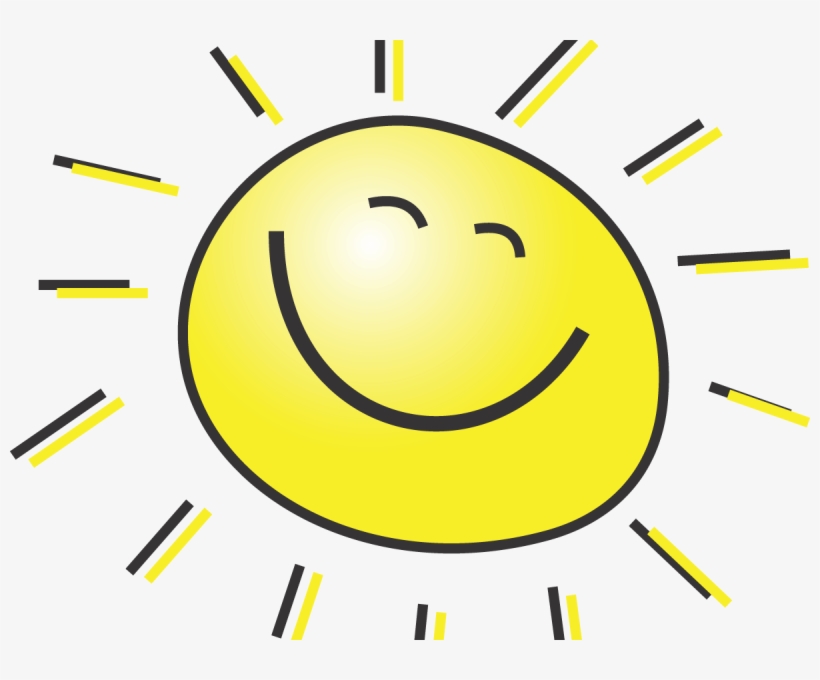 Happy Smiling Sun - Clip Art Sunny Face, transparent png #737431