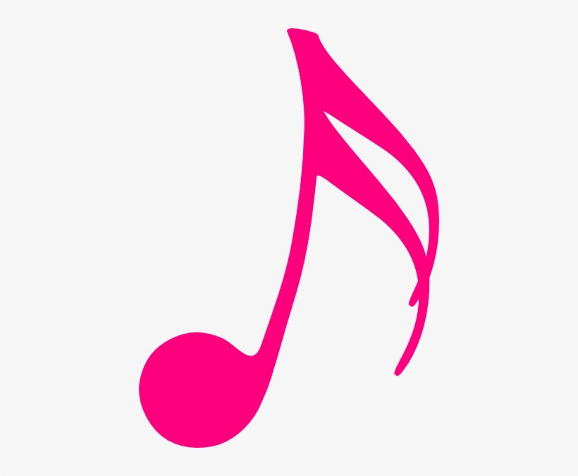 Pink Clipart Music Note - Pink Guitar Clip Art, transparent png #737890
