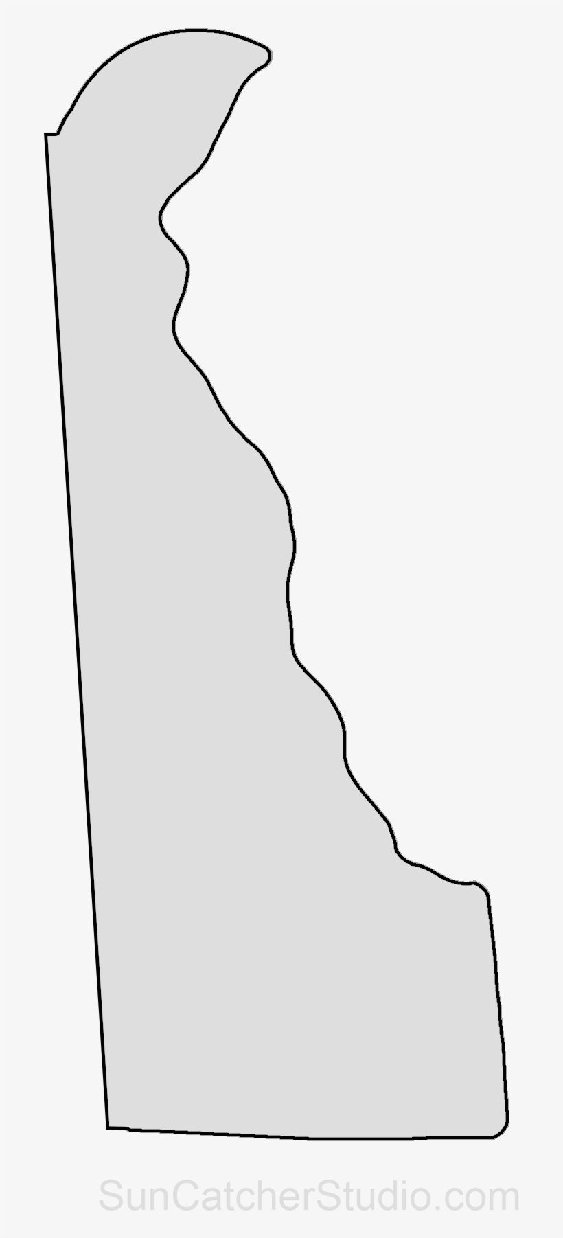 Delaware Map Outline Png Shape State Stencil Clip Art, transparent png #738200