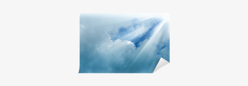 Ray Of Light Passes Through The Cloudy Sky Wall Mural - Envelope, transparent png #738331