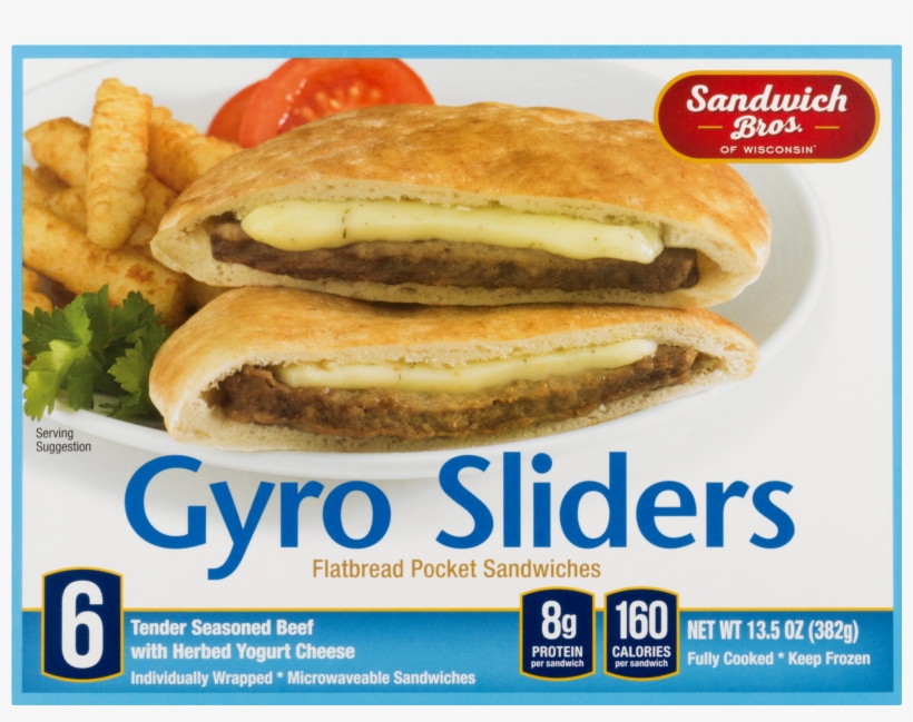 Gyro Sliders With Herbed Yogurt Cheese - Sandwich Bros Gyro Sliders, transparent png #738400