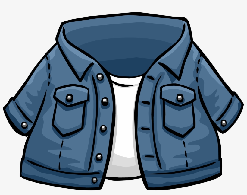 Jean Jacket Icon 251 - Club Penguin Jacket, transparent png #738468