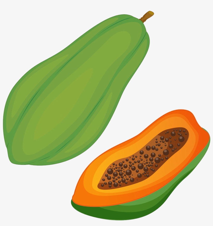 Picture Stock Pawpaw Clip Art Green Transprent Png - Papaya Clipart, transparent png #738597