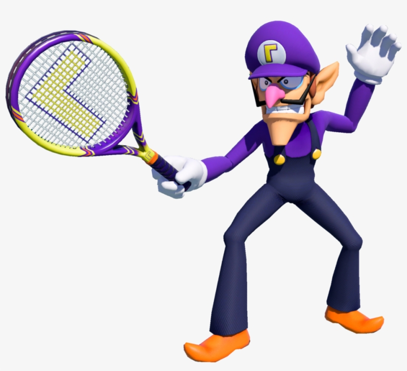 Waluigi Mario Tennis Ultra Smash - Waluigi Mario Tennis Aces, transparent png #738640