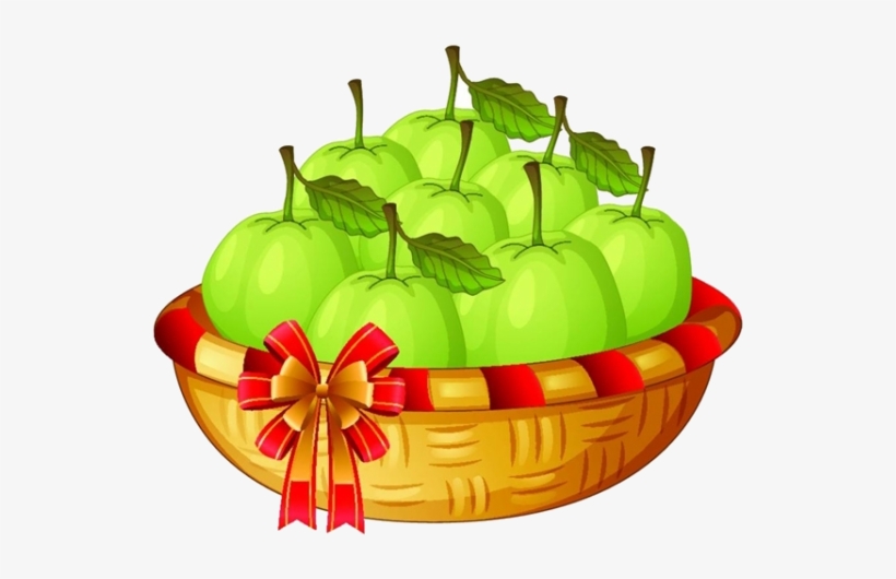 Mango Basket Drawing Illustration - Basket Of Pears Clipart, transparent png #739000