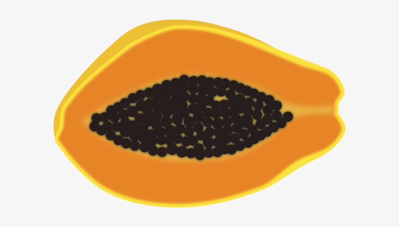 Halved View Clip Art At Clker Com - Papaya Png Vector, transparent png #739085