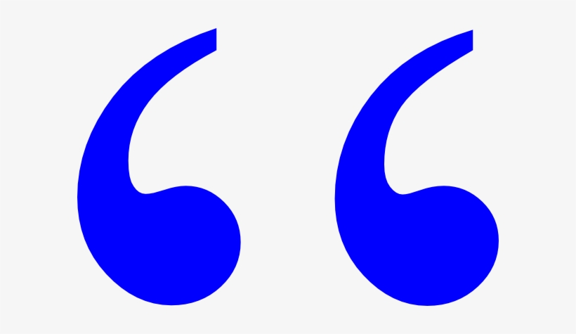 Banner Transparent Blue Quotation Marks Clip Art At - Speech Marks Clip Art, transparent png #739174
