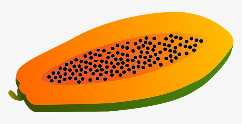 Papaya, Fruit, Vector, Food - Papaya Vector Png, transparent png #739340